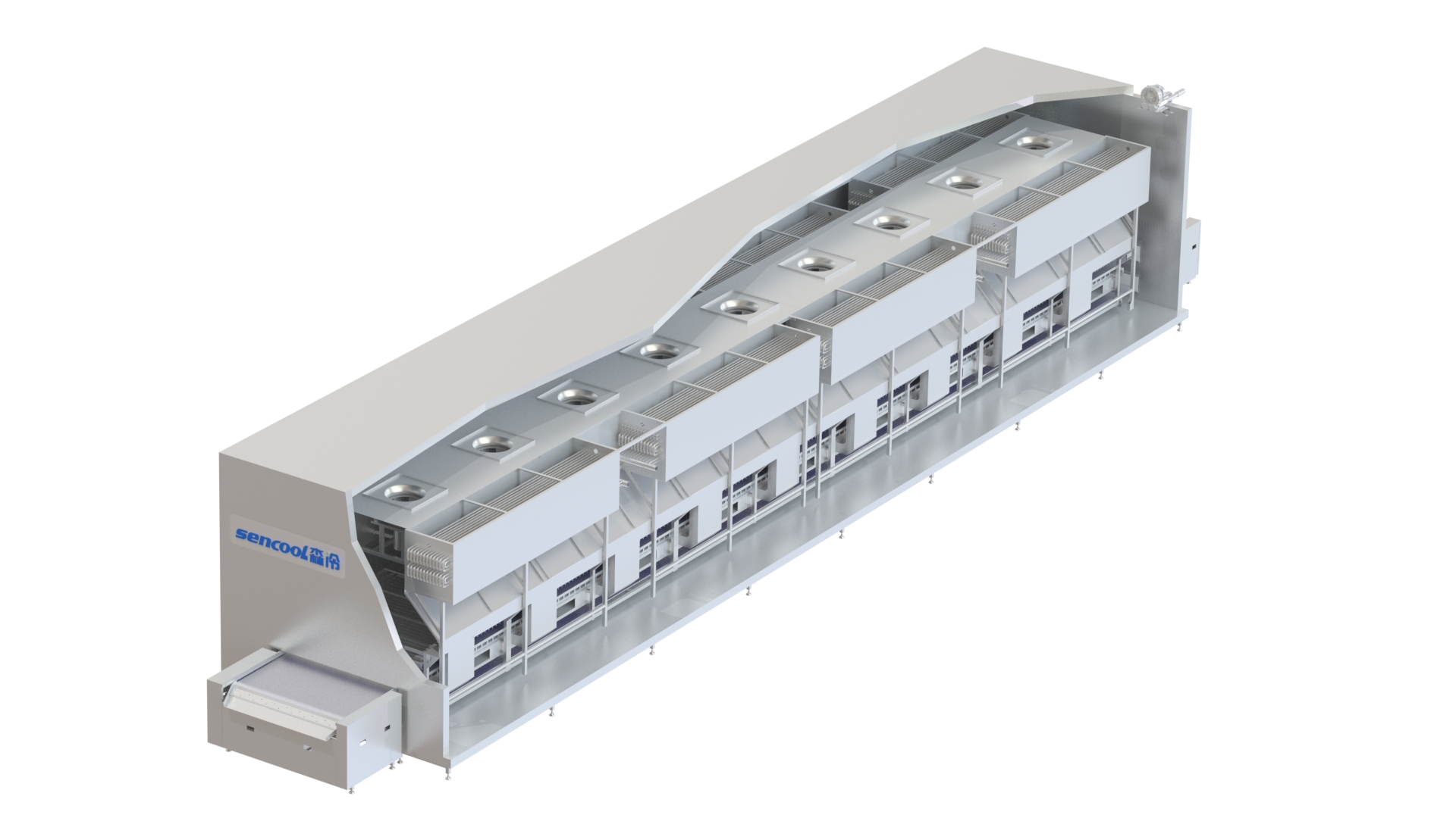 高效對撞板帶速凍機